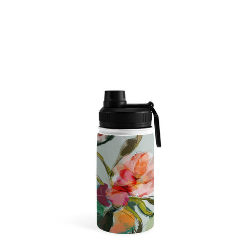 lunetricotee peonies abstract floral Water Bottle