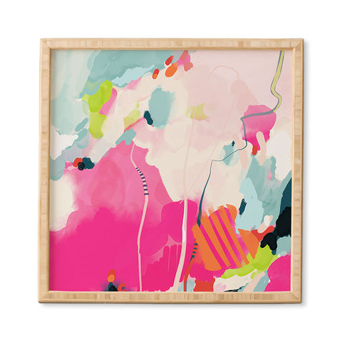 lunetricotee pink sky II Framed Wall Art
