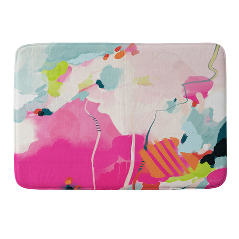 lunetricotee pink sky II Memory Foam Bath Mat