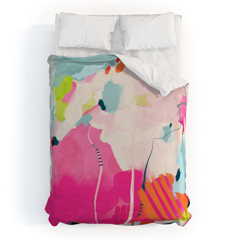 lunetricotee pink sky II Duvet Cover