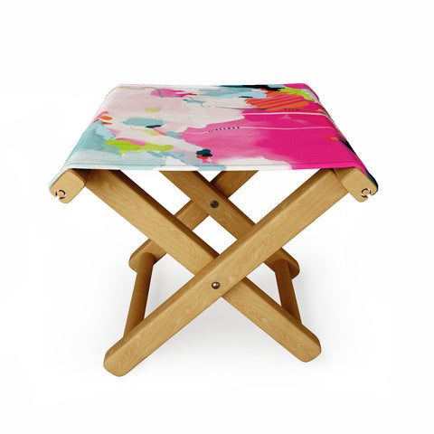 lunetricotee pink sky II Folding Stool