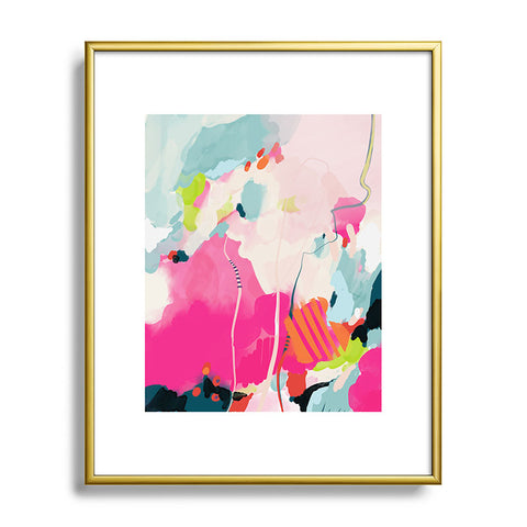lunetricotee pink sky II Metal Framed Art Print