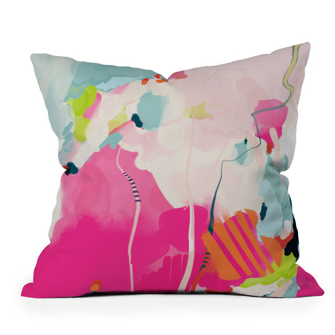 lunetricotee pink sky II Throw Pillow