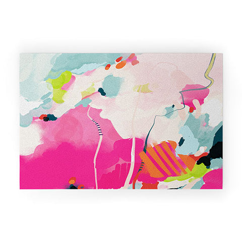 lunetricotee pink sky II Welcome Mat