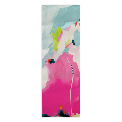 lunetricotee pink sky II Yoga Towel