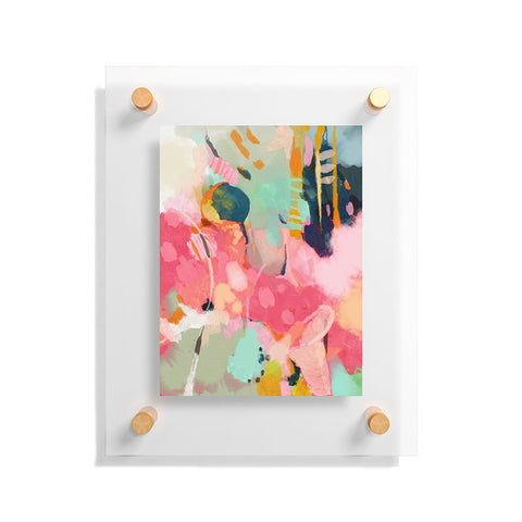 lunetricotee spring moon earth garden Floating Acrylic Print