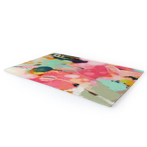 lunetricotee spring moon earth garden Area Rug