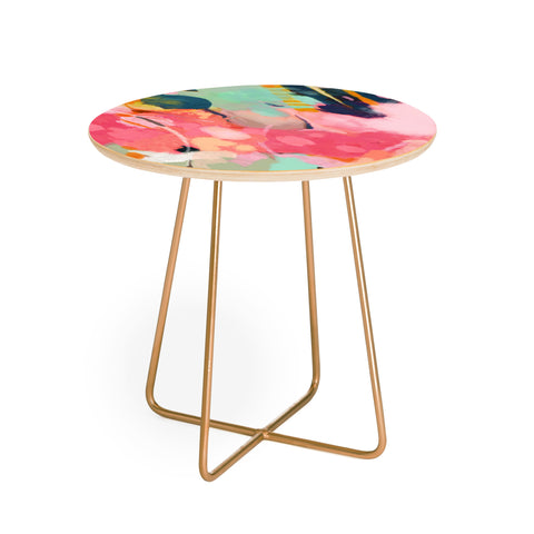 lunetricotee spring moon earth garden Round Side Table