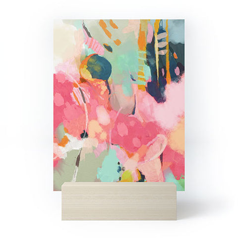 lunetricotee spring moon earth garden Mini Art Print