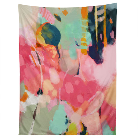 lunetricotee spring moon earth garden Tapestry