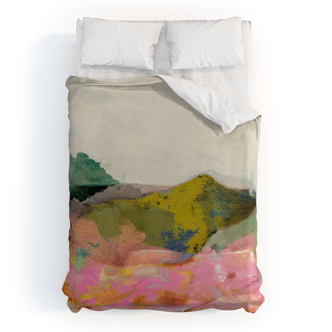 lunetricotee summer landscape I Duvet Cover