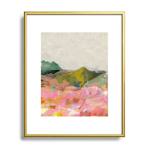 lunetricotee summer landscape I Metal Framed Art Print