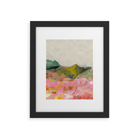 lunetricotee summer landscape I Framed Art Print