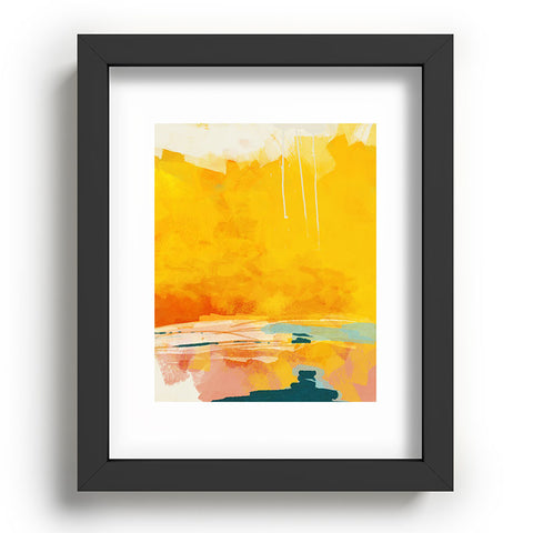 lunetricotee sunny landscape Recessed Framing Rectangle