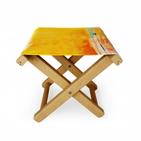 lunetricotee sunny landscape Folding Stool