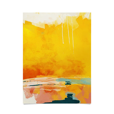 lunetricotee sunny landscape Poster