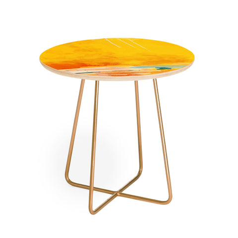 lunetricotee sunny landscape Round Side Table