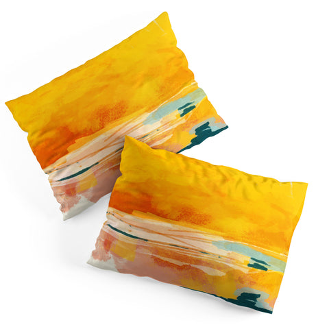 lunetricotee sunny landscape Pillow Shams