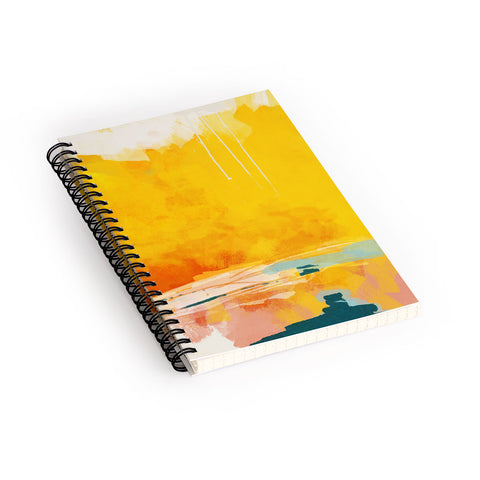 lunetricotee sunny landscape Spiral Notebook