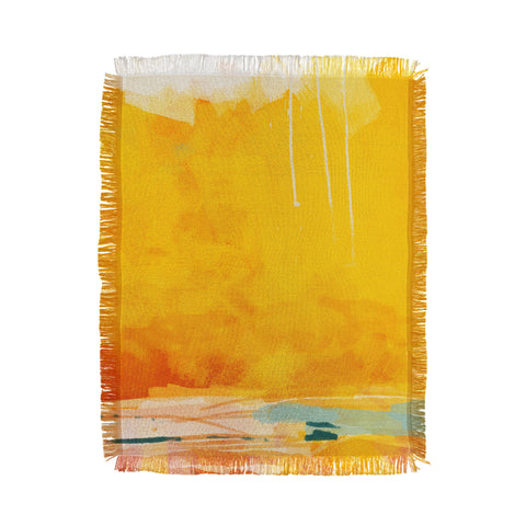 lunetricotee sunny landscape Throw Blanket