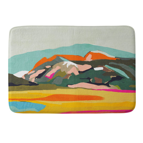 lunetricotee wanderlust abstract Memory Foam Bath Mat