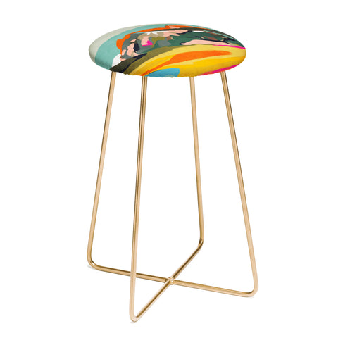lunetricotee wanderlust abstract Counter Stool