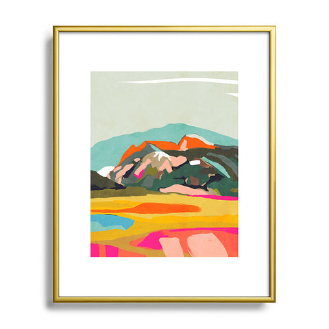 lunetricotee wanderlust abstract Metal Framed Art Print