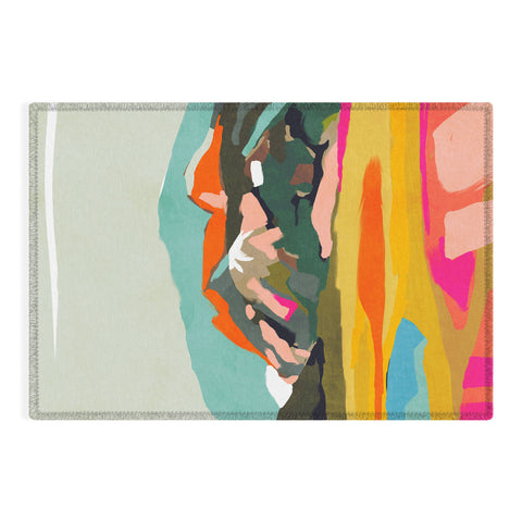 lunetricotee wanderlust abstract Outdoor Rug