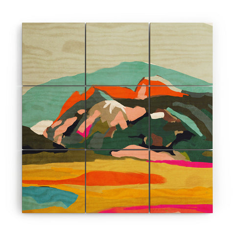 lunetricotee wanderlust abstract Wood Wall Mural