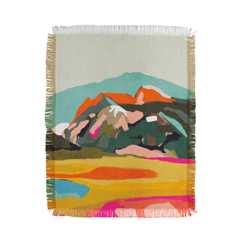 lunetricotee wanderlust abstract Throw Blanket