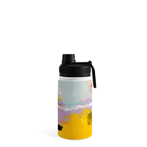 lunetricotee yellow blush abstract Water Bottle