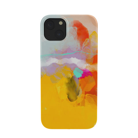 lunetricotee yellow blush abstract Phone Case