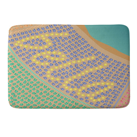 Lyman Creative Co Bella Beautiful Italy Beach Memory Foam Bath Mat