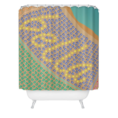 Lyman Creative Co Bella Beautiful Italy Beach Shower Curtain