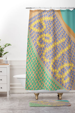 Lyman Creative Co Bella Beautiful Italy Beach Shower Curtain And Mat