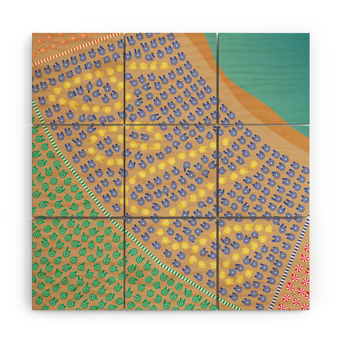 Lyman Creative Co Bella Beautiful Italy Beach Wood Wall Mural