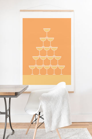 Lyman Creative Co Champagne Tower Art Print And Hanger