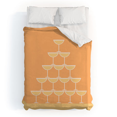 Lyman Creative Co Champagne Tower Duvet Cover