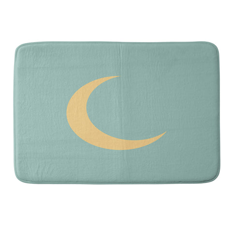Lyman Creative Co Crescent Moon Sky Memory Foam Bath Mat