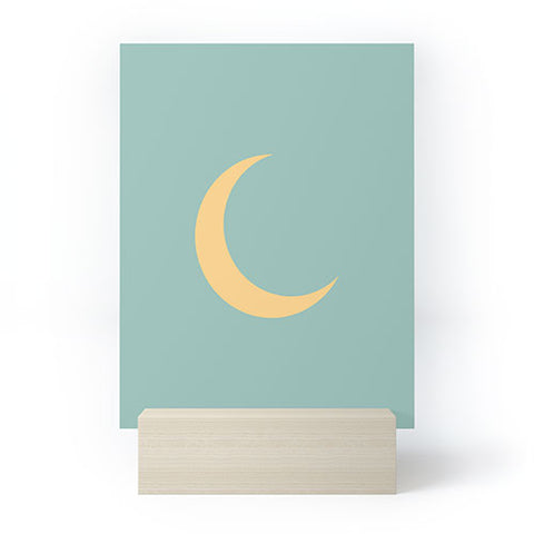 Lyman Creative Co Crescent Moon Sky Mini Art Print