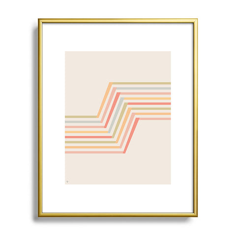Lyman Creative Co Geometric Terraces 2 Metal Framed Art Print