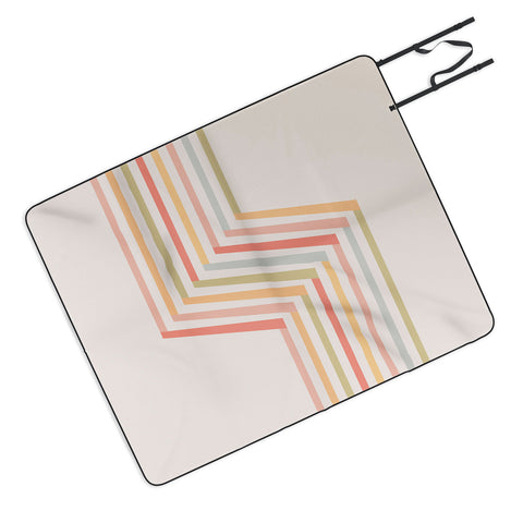Lyman Creative Co Geometric Terraces 2 Picnic Blanket