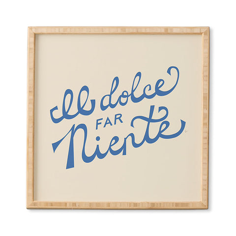 Lyman Creative Co Il dolce far niente Italian Framed Wall Art