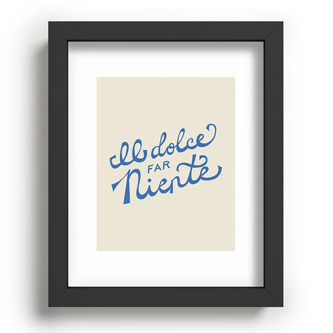 Lyman Creative Co Il dolce far niente Italian Recessed Framing Rectangle