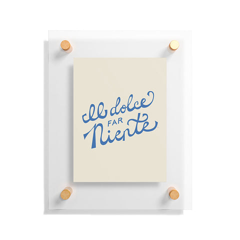 Lyman Creative Co Il dolce far niente Italian Floating Acrylic Print