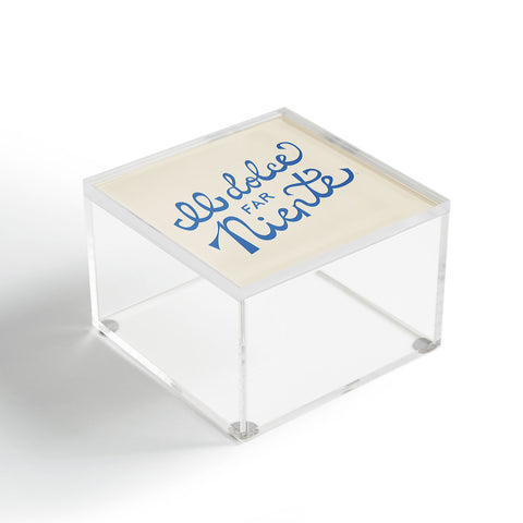 Lyman Creative Co Il dolce far niente Italian Acrylic Box