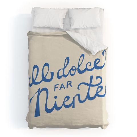 Lyman Creative Co Il dolce far niente Italian Duvet Cover