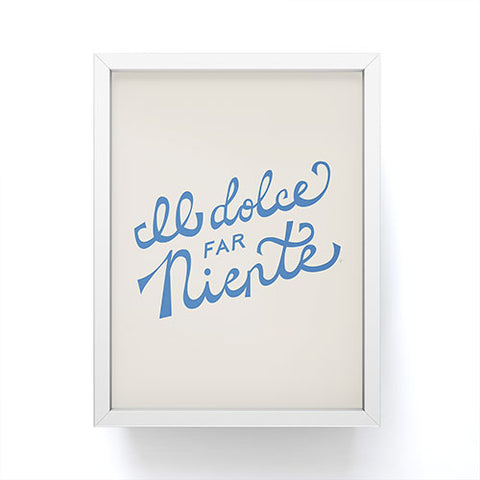 Lyman Creative Co Il dolce far niente Italian Framed Mini Art Print