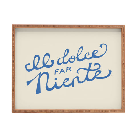 Lyman Creative Co Il dolce far niente Italian Rectangular Tray