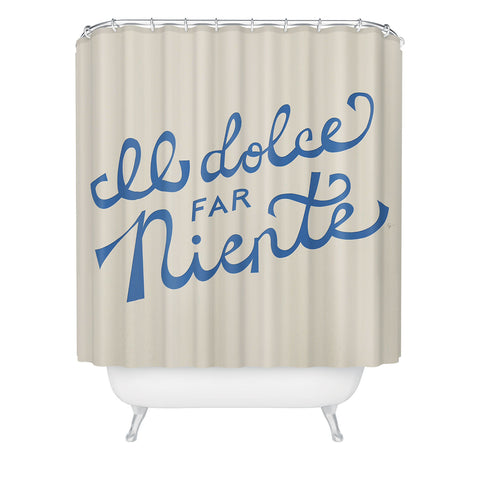 Lyman Creative Co Il dolce far niente Italian Shower Curtain